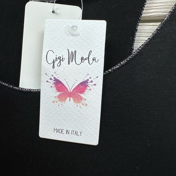 Gigi Moda Black Round Neck Tank Top – One Size - Picture 8 of 8